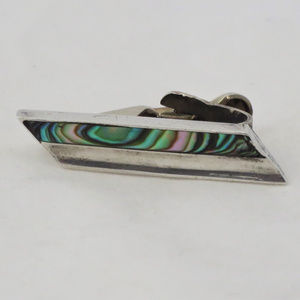 Taxco Vintage 1940's Abalone Shorty Tie Bar